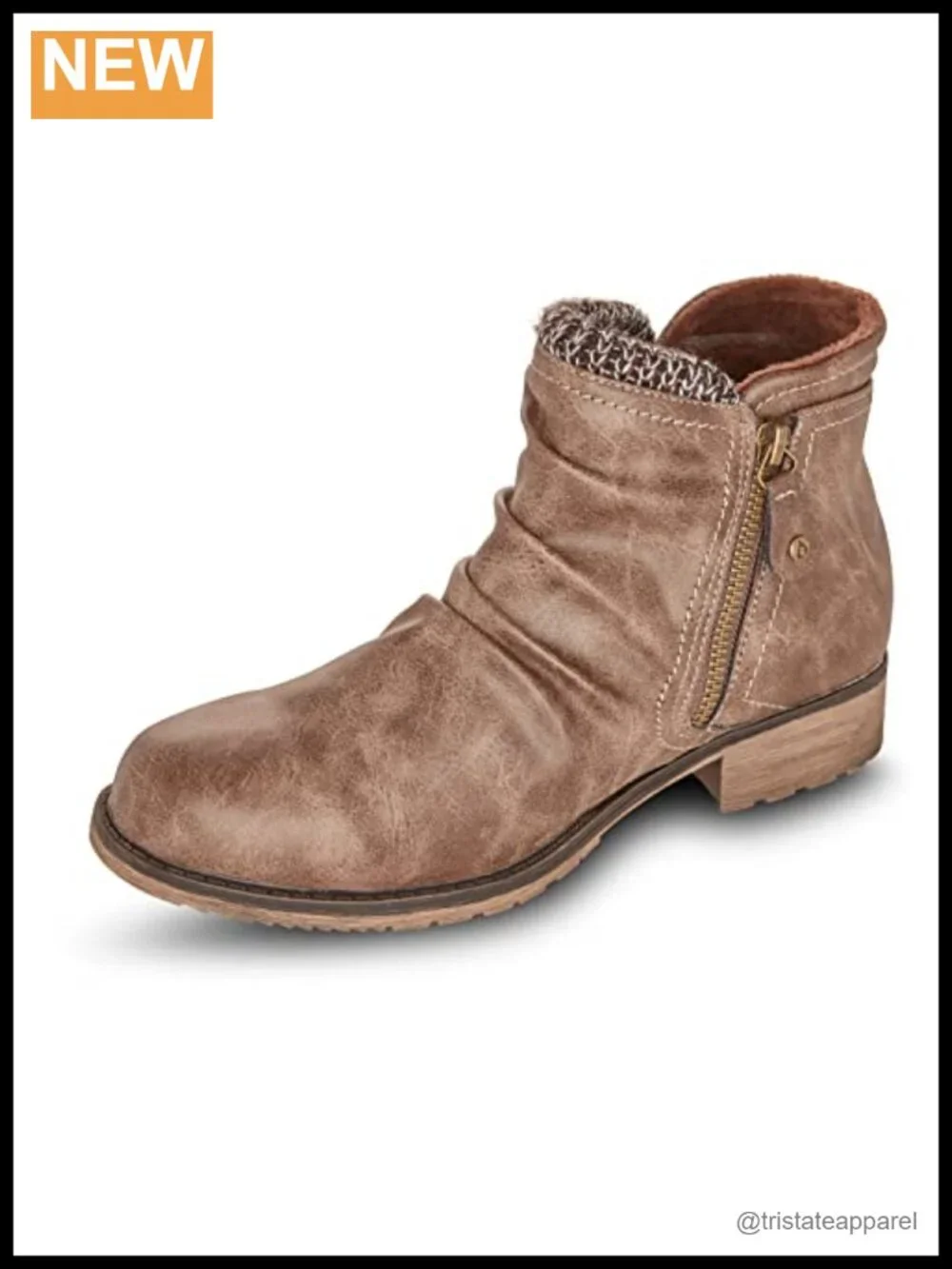 Women's Ankle Snow Boots Waterproof Faux Leather Zip Closure Winter Shoes